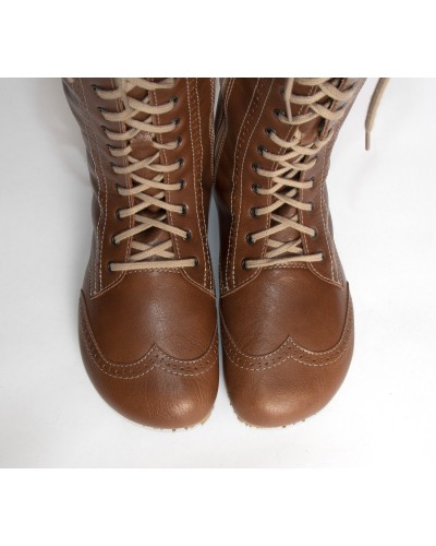 Tall Barefoot Boots | Elegant Lace-Up Minimalist Footwear