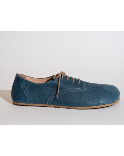 Unisex barefoot shoes from waxed suede