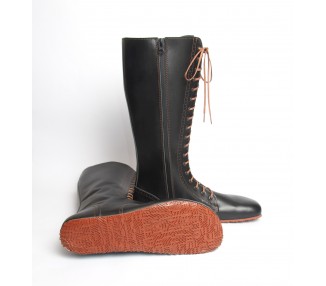 No(N)s Minimalist Boots: Women's Tall Lace Up Boots