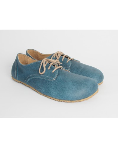 Unisex barefoot shoes from waxed suede