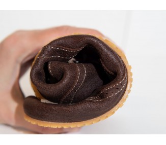(O2) - paelte ja brogue-mustriga kingad, kahest nahast, šokolaadikarva