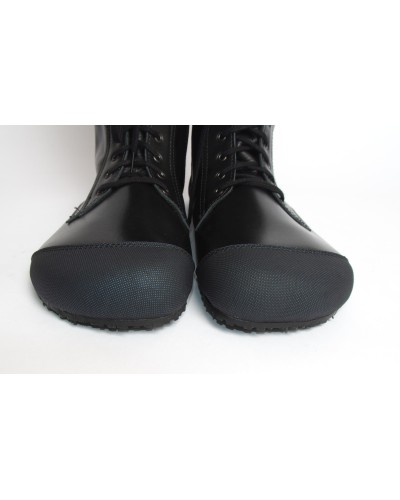 Minimalist Combat Boots in Black on a Vibram Claw Sole