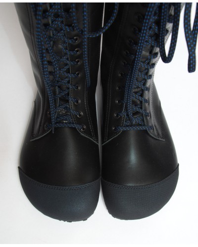 Minimalist Combat Boots in Black on a Vibram Claw Sole